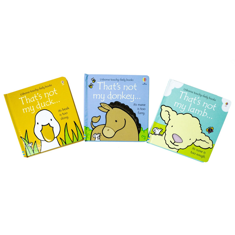 That's Not My... Farm Series By Fiona Watt And Rachel Wells 3 Books Collection Boxset (That's not my lamb, That's not my duck, That's not my donkey)