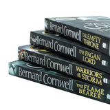 Bernard Cornwell 4 book Set Collection (Empty Throne, Pagan Lord ,Warriors Storm, Flame Bearer)