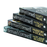 Bernard Cornwell 4 book Set Collection (Empty Throne, Pagan Lord ,Warriors Storm, Flame Bearer)
