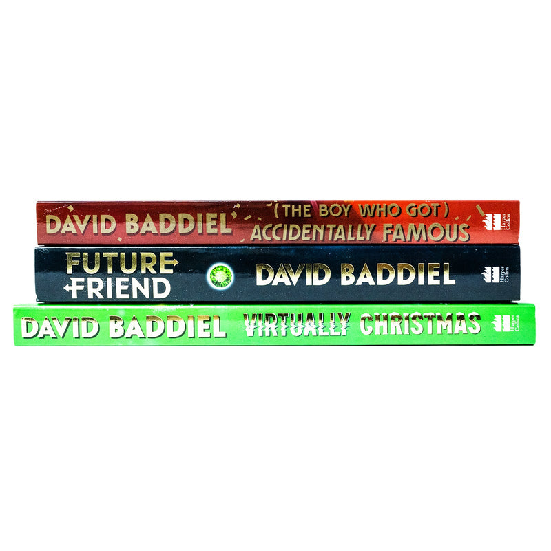 David Baddiel Collection 3 Books Set (The Boy Who Got Accidentally Famous,Future Friend,Virtually Christmas )