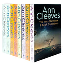 Ann Cleeves Vera Stanhope 8 Books Series Collection Set (The Seagull,Glass Room)