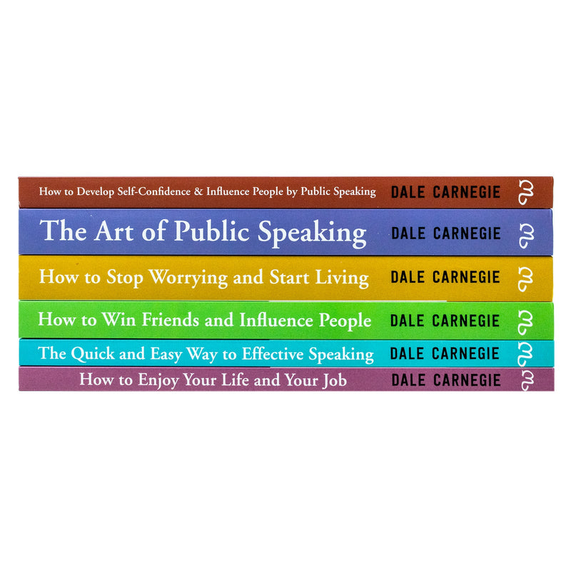 Dale Carnegie Personal Development 6 Books Collection Set Art of Public Speaking