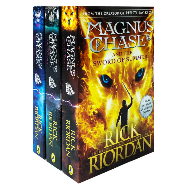 Magnus Chase and the Gods of Asgard Series 3 Book Set by Rick Riordan – Norse Mythology, YA Fantasy, Heroes, Action, Epic Adventure, Paperback