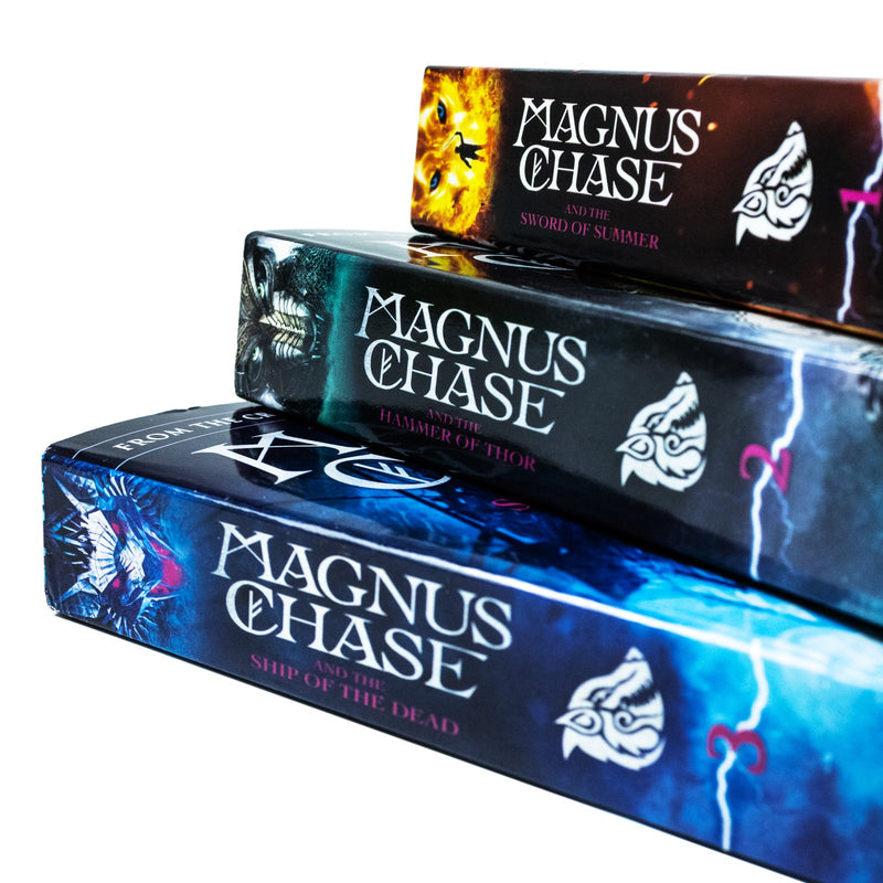 Magnus Chase and the Gods of Asgard Series 3 Book Set by Rick Riordan – Norse Mythology, YA Fantasy, Heroes, Action, Epic Adventure, Paperback