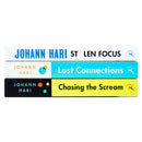 Johann Hari Collection 3 Books Set (Stolen Focus, Chasing the Scream, Lost Connections)