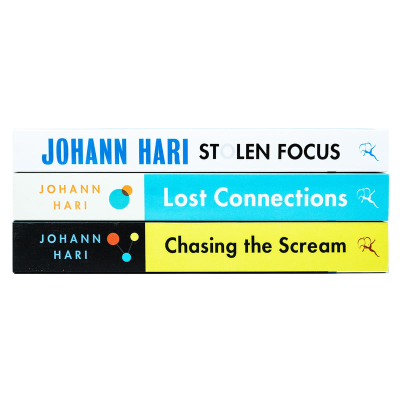 Johann Hari Collection 3 Books Set (Stolen Focus, Chasing the Scream, Lost Connections)