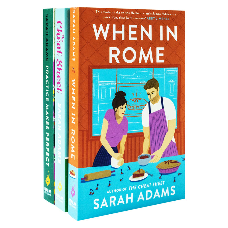 Sarah Adams Collection 3 Books Set (The Cheat Sheet, When in Rome, Practice Makes Perfect)