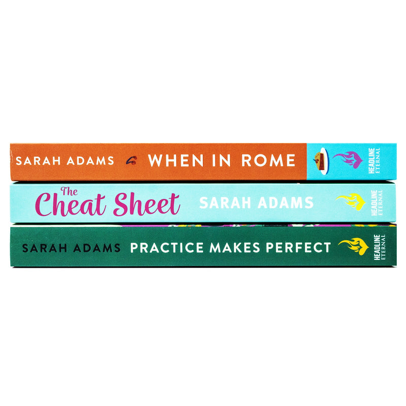 Sarah Adams Collection 3 Books Set (The Cheat Sheet, When in Rome, Practice Makes Perfect)