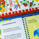 Fingerprint Activities 4 Books Collection Set (Under the Sea, Fingerprint Activities, Dinosaurs, Bugs)