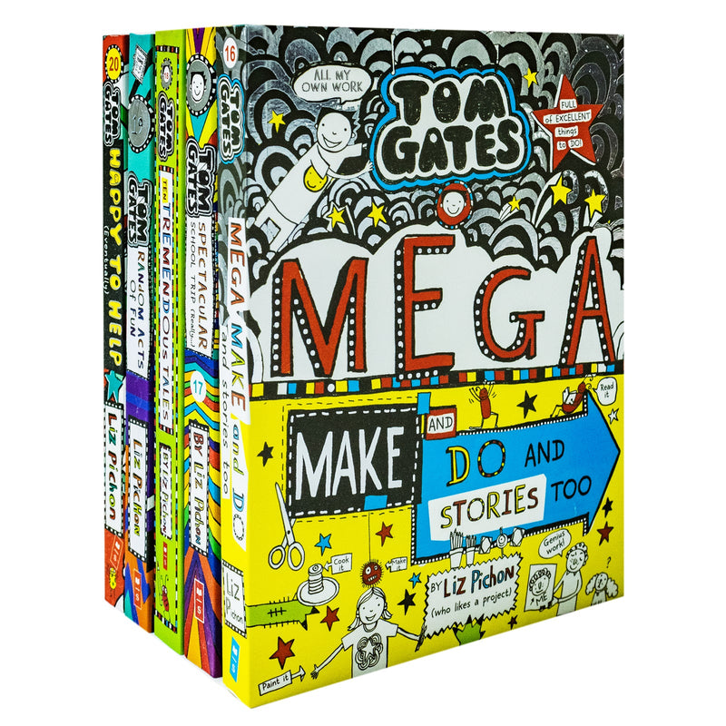 Tom Gates Series 16-20 Collection 5 Books Set By Liz Pichon