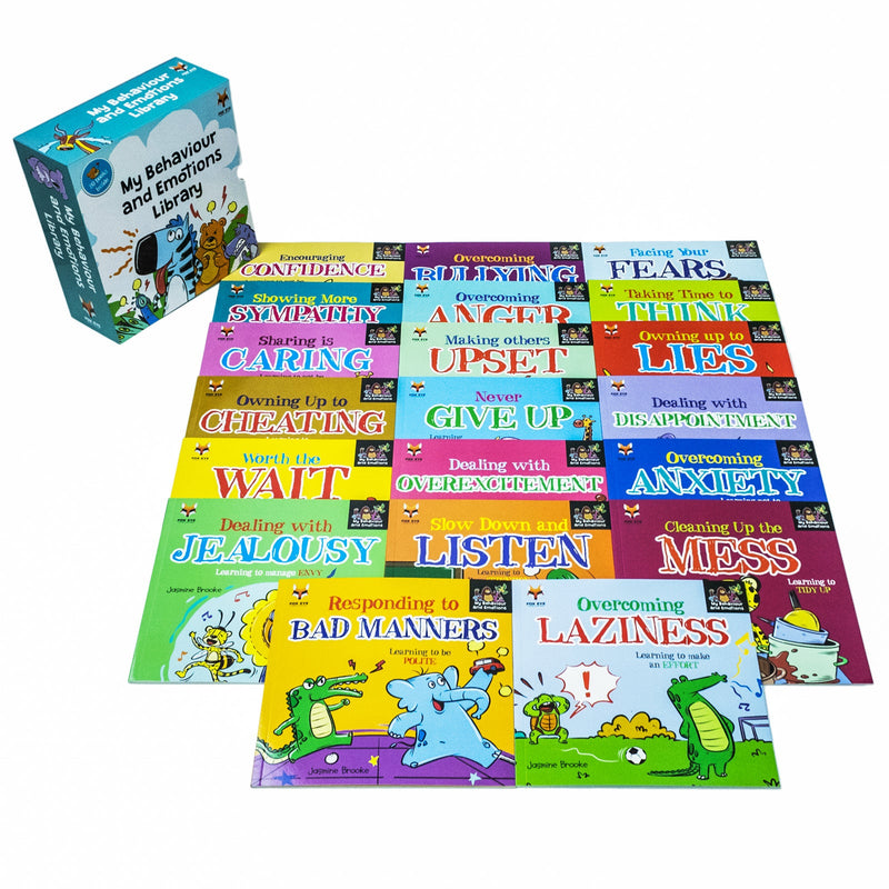 My Behaviour and Emotions Library 20-Book Set | Children's Self-Help on Anxiety, Confidence, Kindness, Anger & More | Emotional Intelligence for Kids