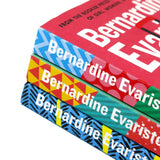 Photo of Bernardine Evaristo 3 Book Set Spines on a White Background