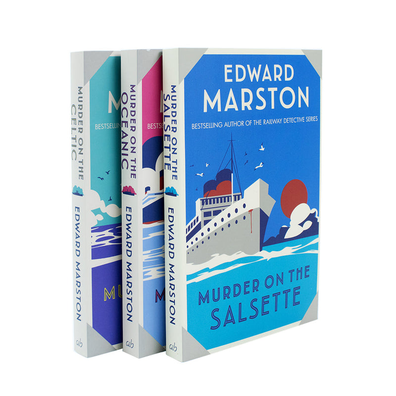 Ocean Liner Murder Mysteries Collection 3 Book Set By Edward Marston ( Murder on the Salsette, Murder on the Oceanic, Murder on the Celtic)