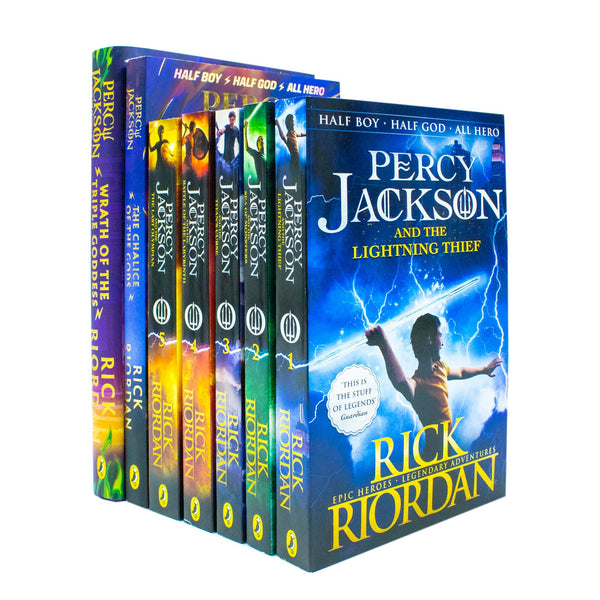 Percy Jackson and the Olympians Series 7 Books Collection Set By Rick Riordan