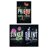 Sierra Simone Priest Trilogy – 3  Book Set | Steamy, Bestselling Romance Series for Adults: Priest, Sinner & Saint | Passion & Temptation