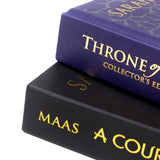 Photo of Sarah J. Maas Collectors Edition 2 Book Set Spines on a White Background
