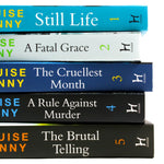 Photo of Louise Penny Books 1-5 on a White Background