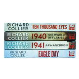 Richard Collier Collection 4 Books Set (1940 The World in Flames, 1941 Armageddon The Road to Pearl Harbor, Eagle Day The Battle of Britain & Ten Thousand Eyes)