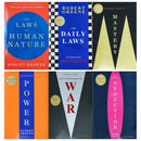 The Modern Machiavellian Series 6 Books Collection Set By Robert Greene(Laws of Human Nature, 48 Laws Of Power, Art of Seduction, The Concise Mastery, 33 Strategies of War, The Daily Law)