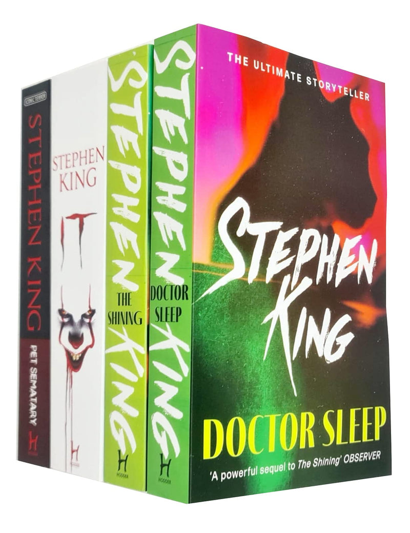 Stephen King Collection 4 Books Set The Shining, Pet Sematary, IT & Doctor Sleep