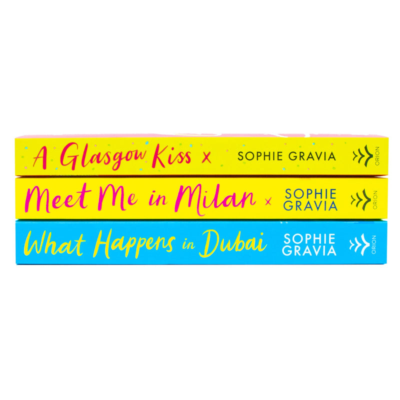 Sophie Gravia 3 Books Collection Set (A Glasgow Kiss, What Happens in Dubai & Meet Me in Milan)