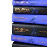 Photo of Harry Potter Ravenclaw House Collectors Edition Spines by J.K. Rowling on a White Background