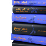 Photo of Harry Potter Ravenclaw House Collectors Edition Spines by J.K. Rowling on a White Background