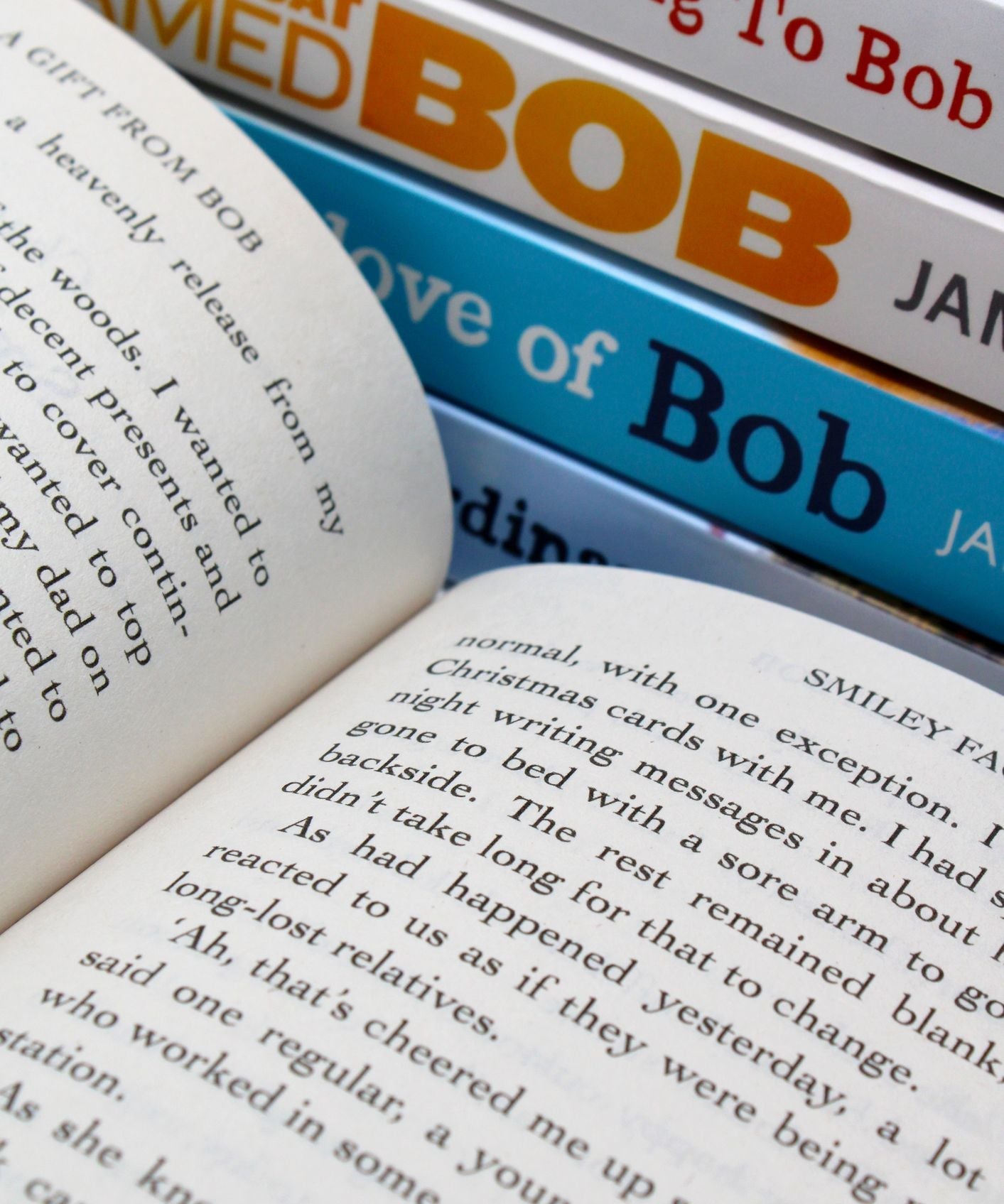 Photo of Bob the Cat Series 5 Books Set Pages by James Bowen 