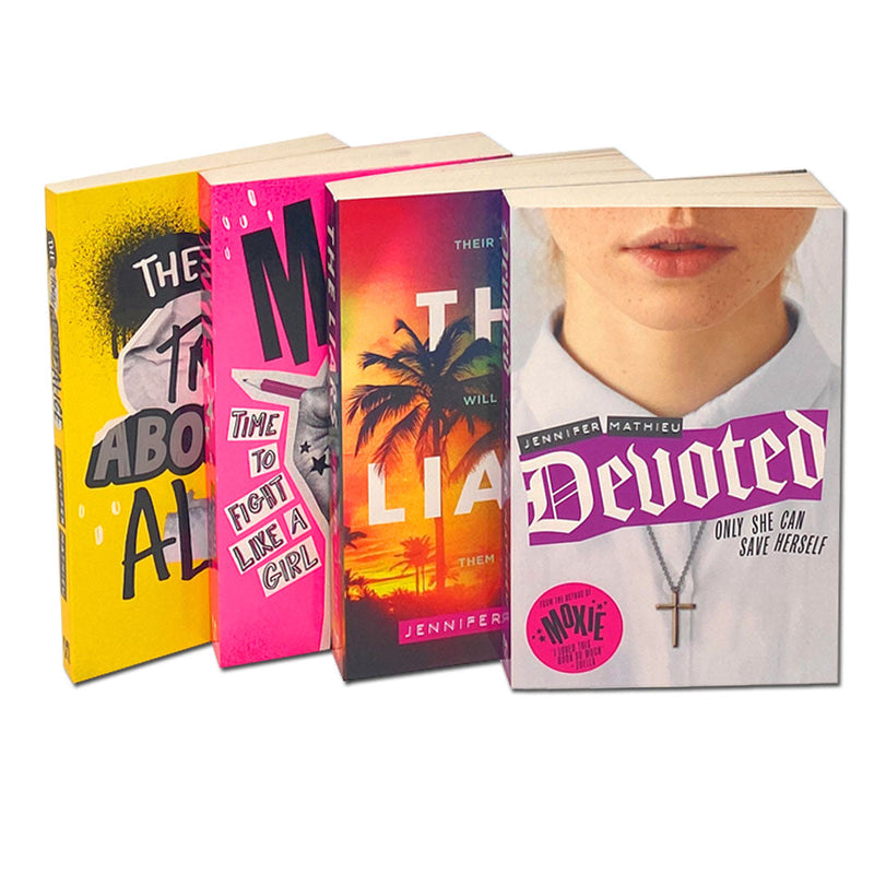 Jennifer Mathieu 4 Books Collection Set (Moxie, The Truth About Alice, Devoted & Liars)