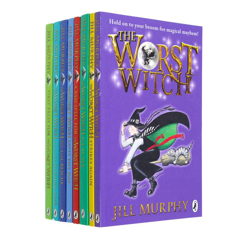 The Worst Witch Complete Adventure 8 Books Collection Box Set by Jill Murphy - Fun Reading for 5+ Years - Paperback Magic Fantasy Humor Young Readers