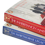 Photo of The Inheritance Games 2 Book Set Spines by Jennifer Lynn Barnes on a White Background