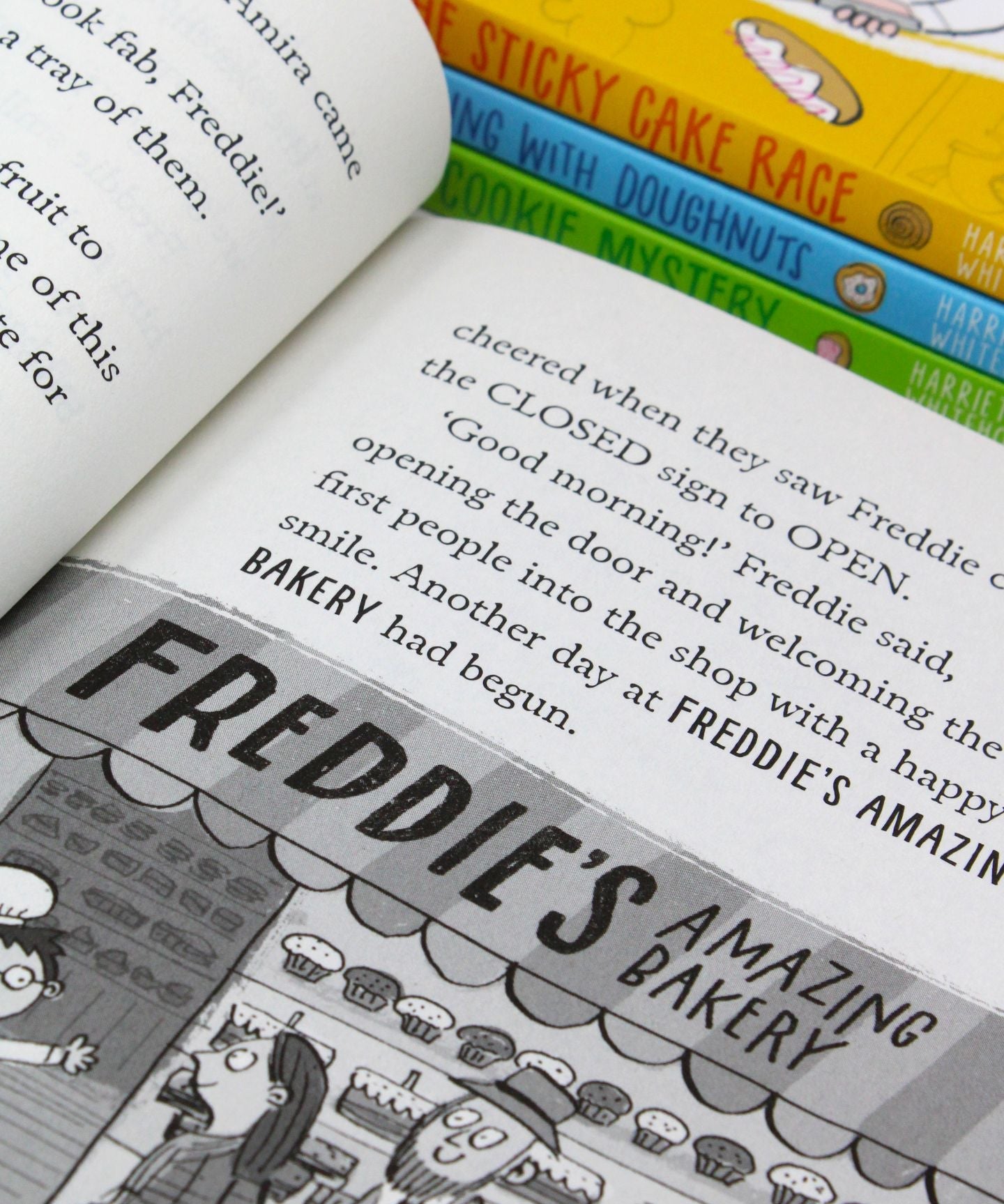 Photo of Freddie's Amazing Bakery 4 Books Set Pages by Harriet Whitehorn