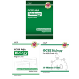 GCSE Biology AQA 3 Books Bundle | Higher Level Revision Guide, Exam Practice Workbook & 10-Minute Tests | Exam Preparation (CGP AQA GCSE Biology)