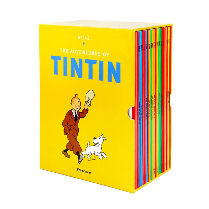 The Adventures Of Tintin Paperback Box Set 23 Book Titles Set Collection Herge