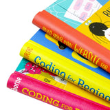 Usborne Coding For Beginners 3 Books Set Collection Using Sratch, Using Python and Build your own website