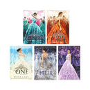 Kiera Cass The Selection Series 1-5 Book Set - The Selection, The Elite, The One, The Heir &The Crown