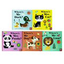 Felt Flaps and the Mirror Series 5 Books Collection Set By Ingela P Arrhenius ( Where's Mrs Panda, Where's Mrs Cat, Where's Mr Dog, Where's Mr Lion, Where's Mr Duck)