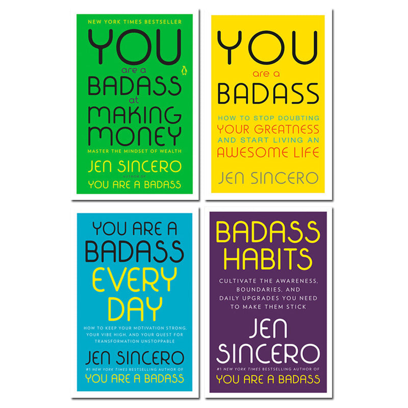 You Are a Badass Series 4 Books Collection Set by Jen Sincero