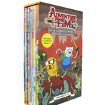 Photo of Adventure Time The Graphic Novel Collection Vol 1-10 on a White Background
