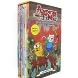 Photo of Adventure Time The Graphic Novel Collection Vol 1-10 on a White Background