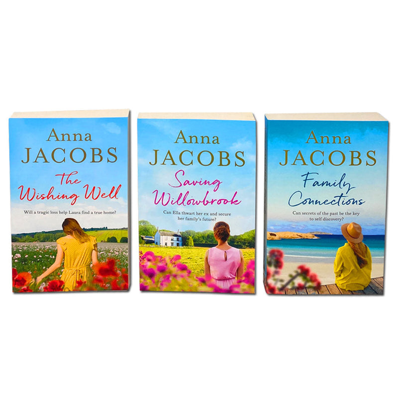 Anna Jacobs Collection 3 Books Set - The Wishing Well, Family Connections, Saving Willowbrook