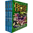 Beast Quest Series 21 Adam blade 4 Books Collection Set Grymon, Skrar, Tarantix