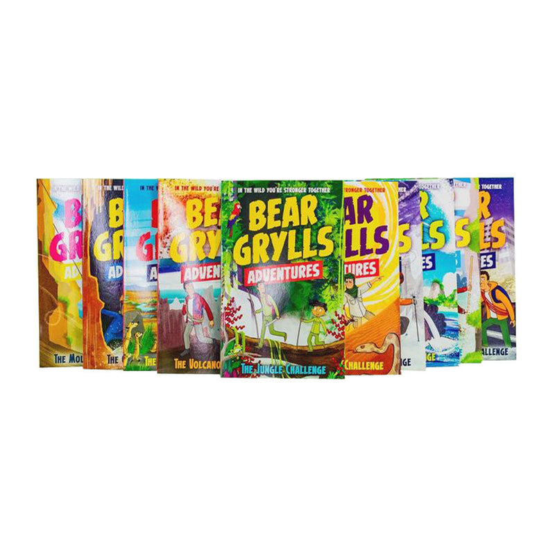 Bear Grylls Adventure Series Mountain Challenge 10 Books Collection Set