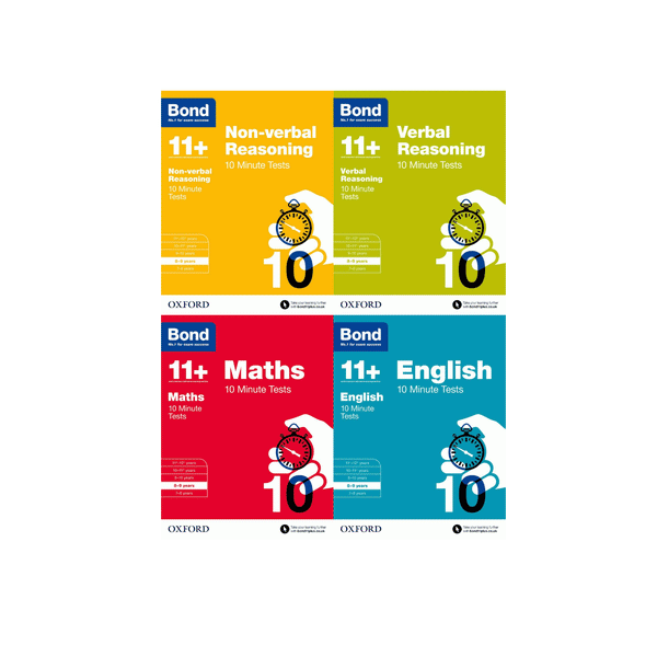 Bond 11+ Maths, English & More 10-Minute Tests – Ages 8-9 | Educational Practice  Workbooks for Kids’ Learning, Assessment & School Success