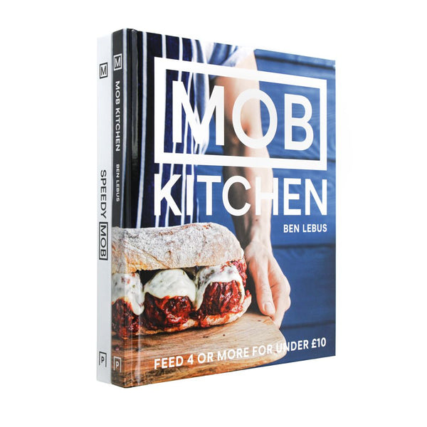 Photo of Mob Kitchen and Speedy Mob 2 Book Set by Ben Lebus on a White Background