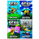 Cat Kid Comic Club Series Collection 4 Books Set By Dav Pilkey (Cat Kid Comic Club, Perspectives, On Purpose, Collaborations)