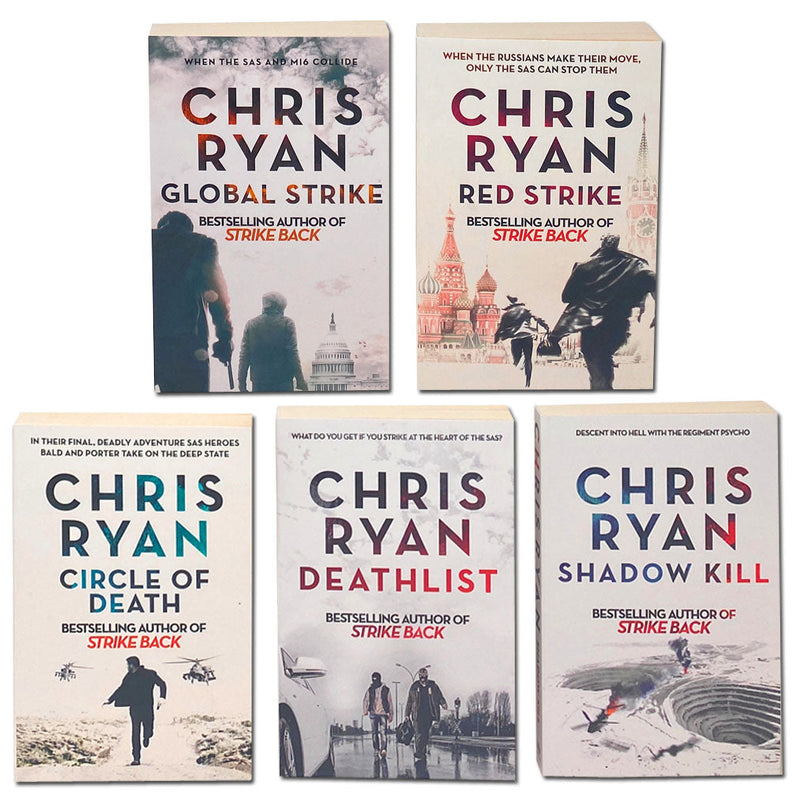 Strike Back Series 5 Books Collection Set by Chris Ryan Red Strike, Global Strike