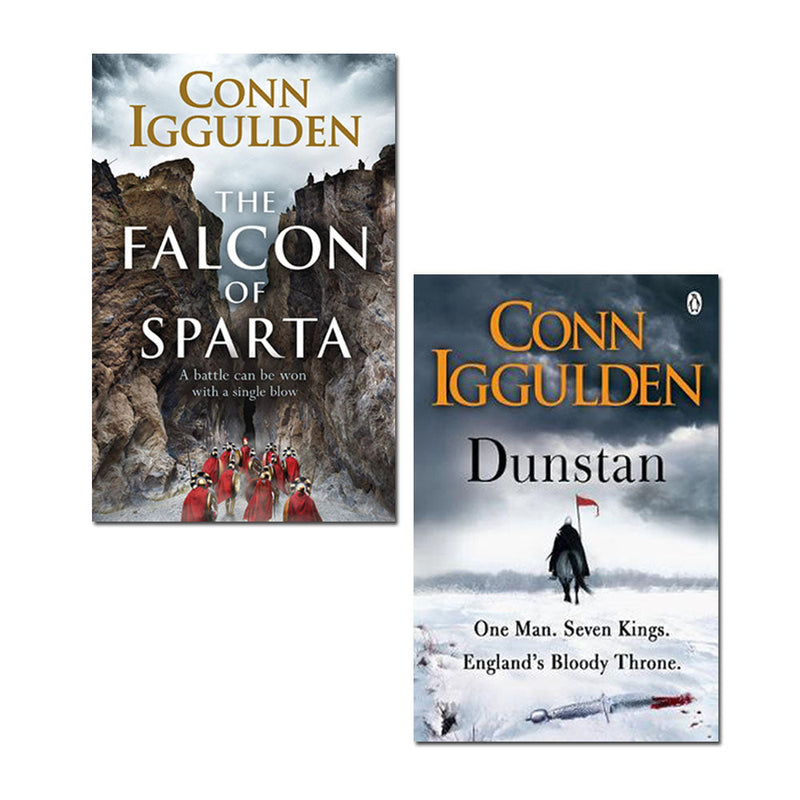 Conn Iggulden 2 Book Set Collection Inc The Falcon Of Sparta, Dunstan...