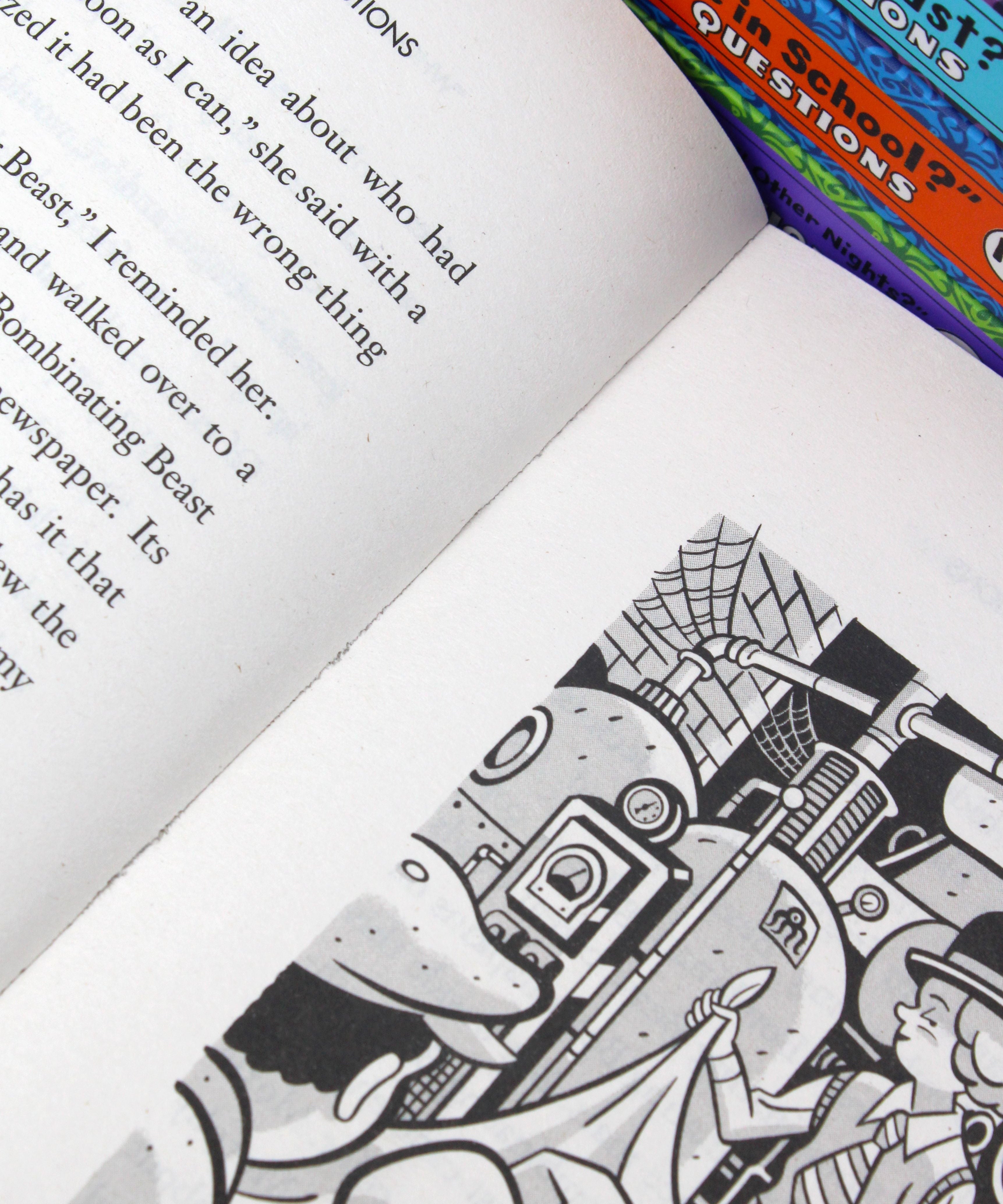 Photo of All The Wrong Questions Four Book Set Page by Lemony Snicket on a White Background