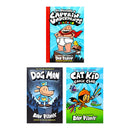 Dav Pilkey's Hero Collection: 3-Book Boxed Set( Adventures of Captain Underpants, Dog man, Cat Kid Comic Club